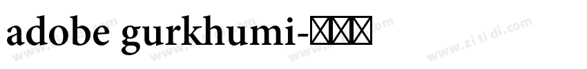 adobe gurkhumi字体转换